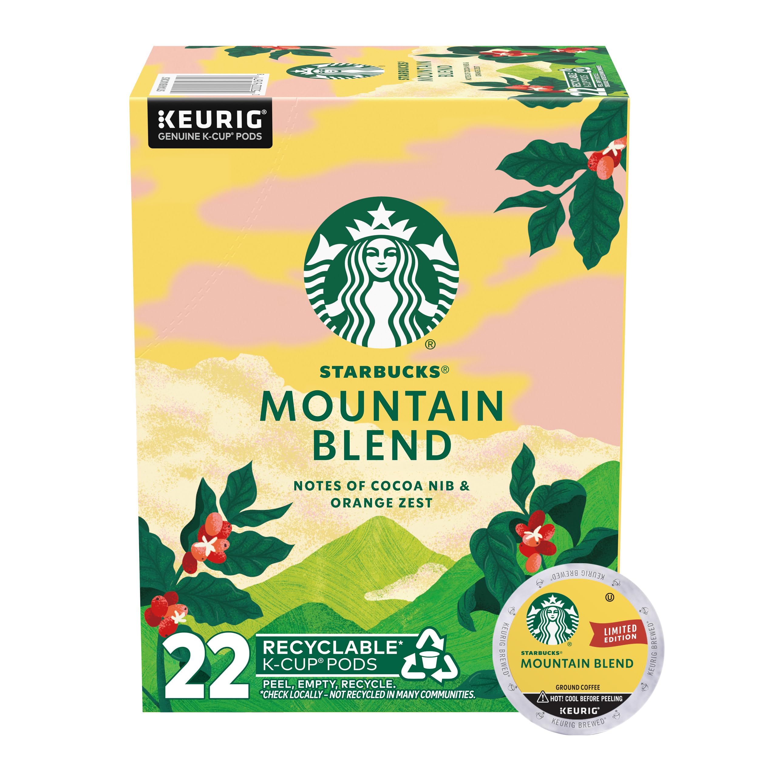 Amazon.com: Starbucks K-Cup Coffee Pods, Medium Light Roast Coffee